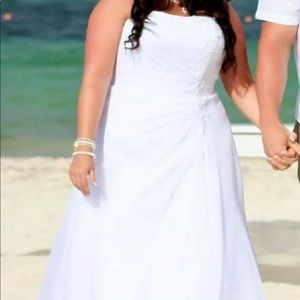 White David’s bridal dress